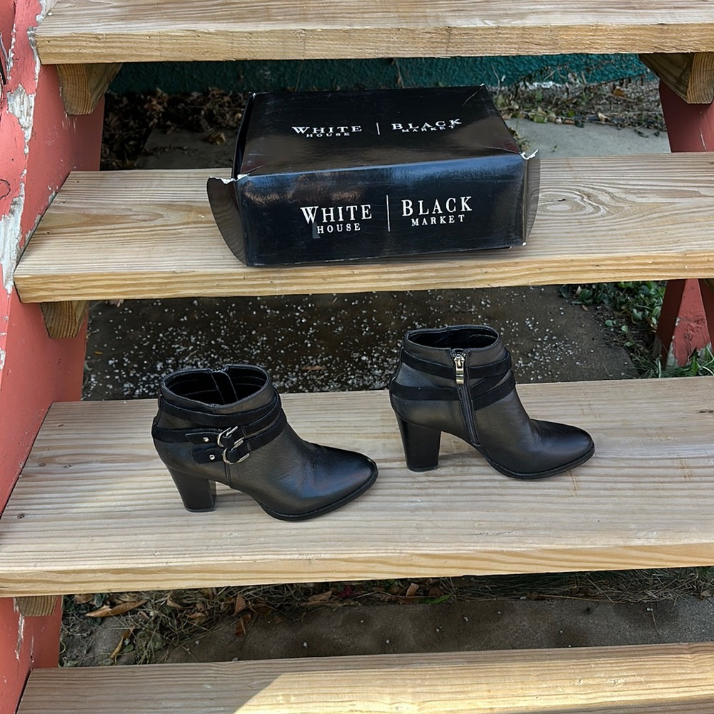 White House Black Market size 6.5 black booties
